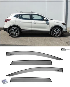 For 17-22 Nissan Rogue Sport | EOS Visors Tape-On Side Vent Window Rain Guards - Picture 1 of 12