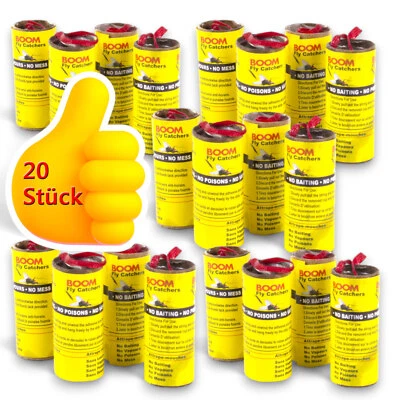 20 Stück Fliegenfänger Leimfalle Insektenfalle Mückenfalle Fliegenfallen Falle - Bild 1 von 3