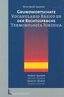 Grundwortschatz der Rechtssprache, Deutsch-Spani... | Book | condition very good
