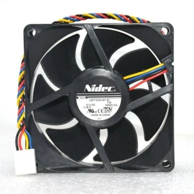 Nidec 8025 8CM 12V 0.38A double ball chassis cooling fan L80T12NS1A7-57 - Image 1 of 3
