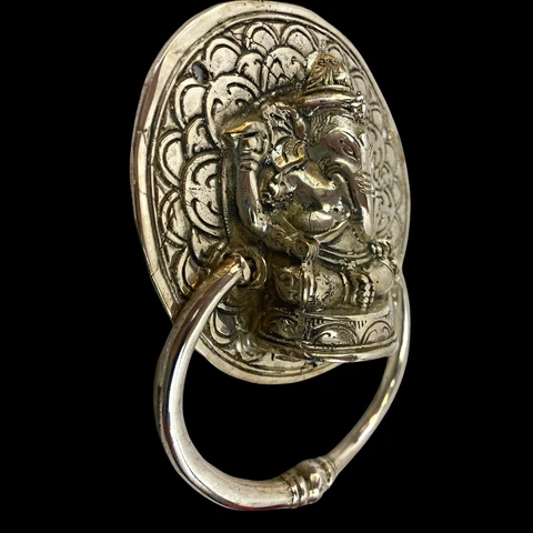 Ganesha bronze Door Knocker handle  pull Lord new beginnings Bali art Cover