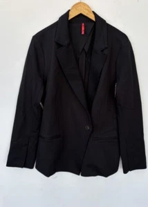 Spanx Jacket 1X NWT Black Perfect Asymmetrical Tailored Blazer Ponte Knit NEW - Picture 1 of 4