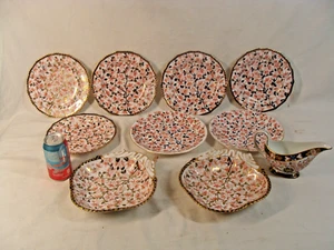 10 platos antiguos de porcelana Royal Crown Derby cuencos barco de salsa - Imagen 1 de 11