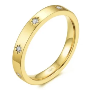 Ring Stern Ring Schmuck vergoldet Ring - Bild 1 von 4
