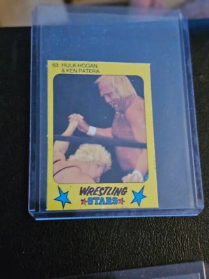 1986 Monty Gum #63 Hulk Hogan Hulkamania Hollywood Ken Patera - Image 1 of 2