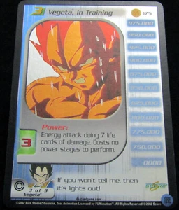 2002 Score Limited Dragon Ball Z DBZ CCG Vegeta, in Training #175 Reforged Foil - Picture 1 of 8