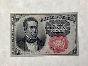 ~ FR 1266 TEN 10 CENTS FIFTH / 5TH ISSUE FRACTIONAL CURRENCY NOTE - MEREDITH UNC - Picture 1 of 2