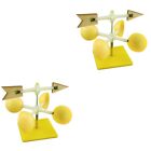  2 Count Assembly Wind Vane DIY Toy Animal Toys Puzzle Child Metal Suite