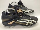 ASICS Lethal Ultimate 8 Rugby Boots Firm Ground Size 6.5 ExCon Black/Gold