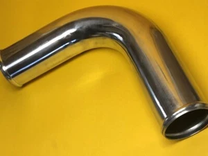 76 mm 3.0" x 600 mm long 90 Degree Aluminium intercooler pipe swaged - Picture 1 of 2