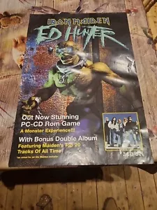 Póster raro Iron Maiden Ed Hunter vintage original promoción 20 x 30 a - Imagen 1 de 8