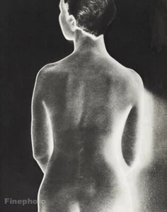 1930/34 Original MAN RAY Solarized Female Nude Back Surreal Photo Gravure Art - Picture 1 of 1