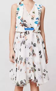 San & Soni Pleated Draped Wildflower Dress Size Small, Medium NW ANTHROPOLOGIE T - Picture 1 of 6
