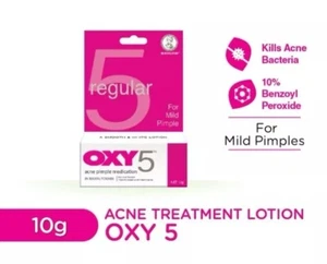2 Packs X 10g:Oxy 5 AcneTreatment Lotion Benzoyl Peroxide 5% - Picture 1 of 2
