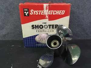 Nuevo fabricante de equipos originales Johnson & Evinrude Shooter 12 1/2 x 23 hélice de acero inoxidable # 175423 - Imagen 1 de 1