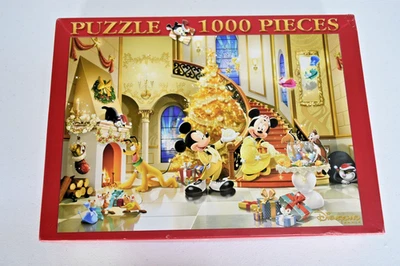 Disneyland Paris Christmas Puzzle 1000 Pieces Clementoni Mickey & Minnie Rare - Image 1 of 3
