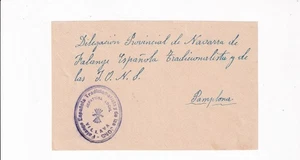 1938? FALANGE JEFATURA LOCAL DE VILLAVA NAVARRA FRONTAL ATARRABIA - Imagen 1 de 1