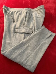 Pantalones de chándal de carga All In Motion gris claro polar para hombre XL con cordón cintura usados en excelente estado - Imagen 1 de 9