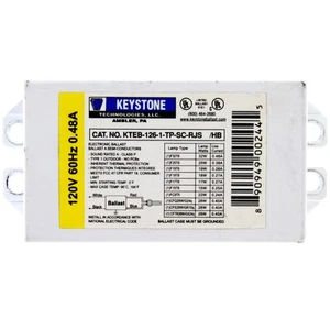KEYSTONE KTEB-126-1-TP-SC-RJS BALASTRO FLUORESCENTE COMPACTO, CFL, 1 LÁMPARA 32W 120V - Imagen 1 de 1