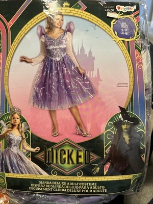 New Wicked Movie Deluxe Glinda Costume Adult S Cosplay Disguise Musical - Image 1 of 4