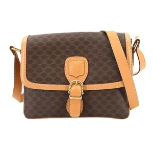 CELINE Macadam Schultertasche Leder PVC braun Vintage Handtasche 90271177 - Bild 1 von 11