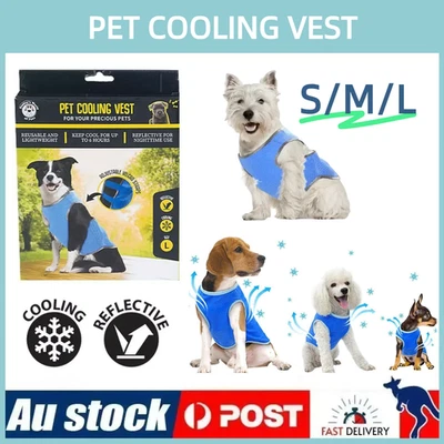 S/M/L Pet Dog Cooling Vest Summer Wateproof Collar Cooler Summer Puppy Clothes - image 1 of 4