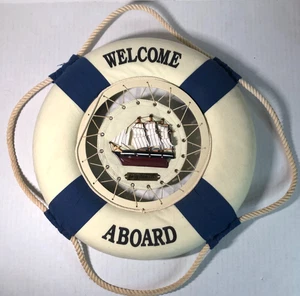 Welcome Aboard Cutty Sark 1869 Life Preserver Wall Decor Airbnb Beach Ship Decor - Picture 1 of 5