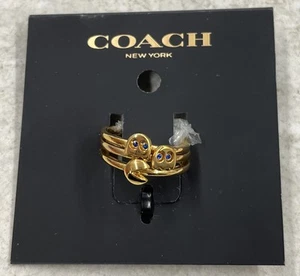 COACH Pac-Man Limited Edition Ring Set - Size 8 NIP - Picture 1 of 3