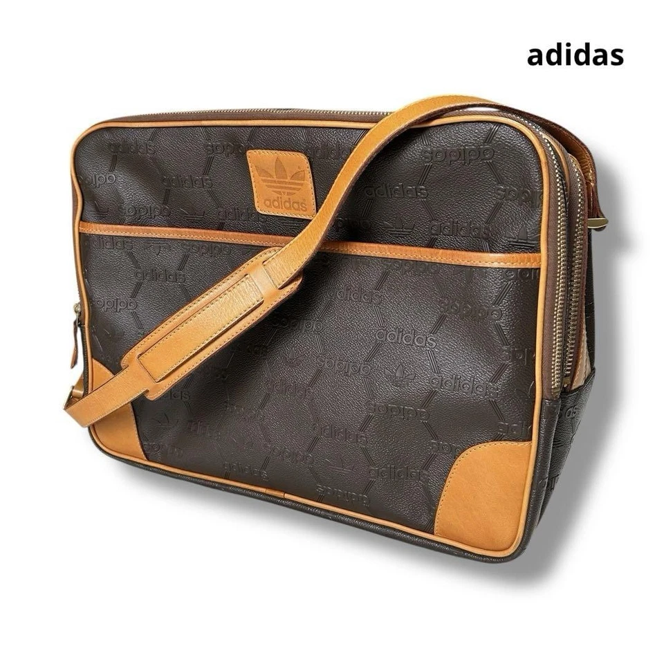阿迪达斯 70 80S 单肩包 Kanematsue Sho PVC 标志全包图案限量版 — 第 1/4 张图片