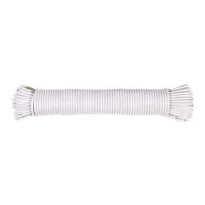 Durable Plastic Clothesline 5/32 Inch 100 Feet White Weather Resistant - Picture 1 of 1
