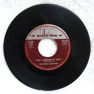 Everly Brothers "Take a Message to Mary" 45 PM vinyl b/w "Poor Jenny" - Picture 1 of 2