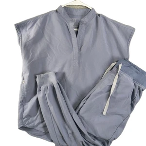 Figs Technical Collection Scrub Set Womens XS 2 Piece Top Pants Medical Nurse - Picture 1 of 21