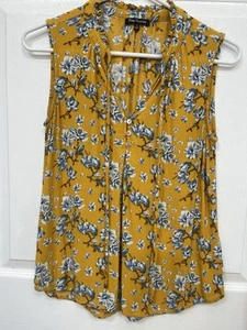 Rosa Kleeblatt ärmellos Blumenmuster Top Stich Fix Größe Small - Bild 1 von 4