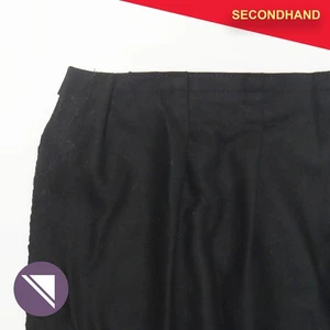 2M x 4M Gathered Black Wool Curtain with Pole Pocket on Top - Bild 1 von 2