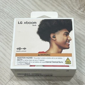 LG Xboom Buds Bluetooth Wireless Noise Cancelling Earbuds Black Tracking NEW - Picture 1 of 14