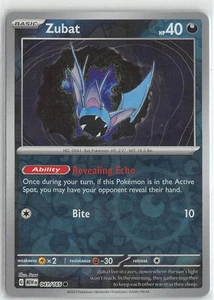 Pokemon TCG Scarlatto e Viola 151 MEW Foglio Inverso Comune #041/165 Zubat - Foto 1 di 2