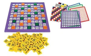 Unifix Hundreds Grid Board 152p Maths Teacher Resource School Learning Kid Cubes - Picture 1 of 2