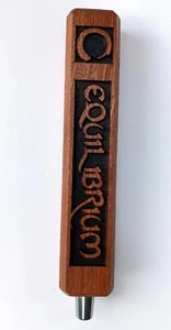 Maniglia rubinetto birra birrificio Equilibrium 10" maniglia in legno, NUOVO - Foto 1 di 4