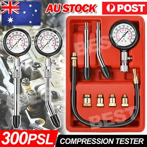 PETROL ENGINE COMPRESSION TEST TESTER KIT SET FOR AUTOMOTIVE CAR TOOL - Picture 1 of 11