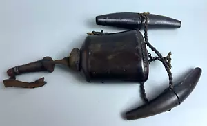 Antique Tibetan/Mongoian Hunter Tools Gun Power Holder w/org leather stopper - Picture 1 of 12