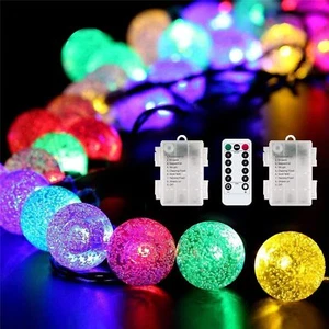 CARSTY Pack of 2,62FT 120 LED Fairy Solar String Lights Outdoor Decorations for - Picture 1 of 9