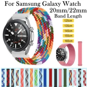 Cinturón de banda elástico de nailon solo de bucle para reloj Samsung Galaxy 20/22 mm de ancho - Imagen 1 de 36