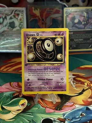 Pokemon Cards: Neo Discovery 1st Edition Common: Unown O 69/75 - Image 1 of 2