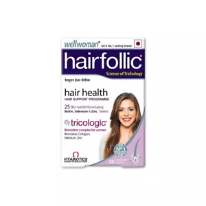 Wellwoman Hairfollic - Hair Supplements (25 Nutrients) - 30 Tablet LONG EXPIRY - Picture 1 of 5