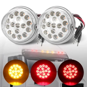 2X LED Side Marker Indicator Watermelon Lights Turn Signal Brake DRL TRUCK SUV - Picture 1 of 12