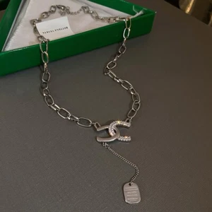 Zircon Heart Letter Necklace Custom Initial Pendant, Handmade Love Jewelry 1747 - Picture 1 of 4