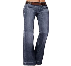 Flamingals Wide Leg Jeans for Women Stretch Low Waist Baggy Jeans Boot Cut Jeans - Picture 1 of 7