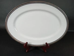 Royal Doulton Pure Platinum Bone China Oval Serving Platter 14.5" Serverware - Picture 1 of 4