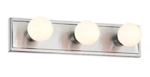 🔥Cordelia Lighting 18 in. 3-Light Brushed Nickel Vanity Light - Picture 1 of 2