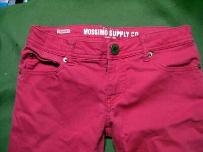 MOSSIMO SUPPLY CO Skinny Pink 3 Fit 6 Girls Misses Juniors Pants - Image 1 of 4